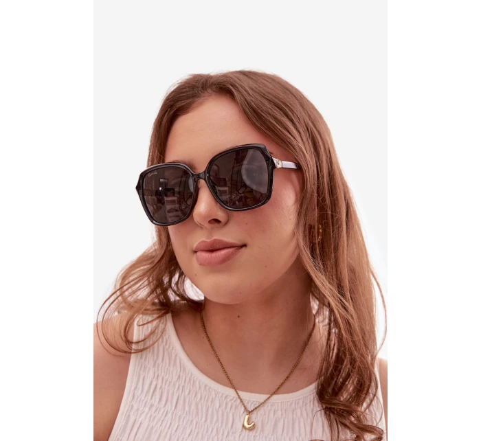 Dámské sluneční brýle se model 22031611 kamínky Černé - Boto