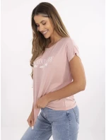 Tričko D12100M02737A světle růžové Tričko D12100M02737A světle růžové