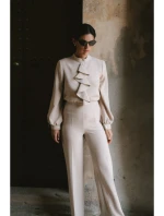 S420 Kombinéza s volánem - béžová S420 Kombinéza s volánem - béžová