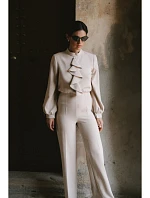 S420 Kombinéza s volánem - béžová