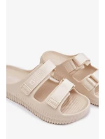 Dámské pěnové pantofle s pásky Big Star – béžové Dámské pěnové pantofle s pásky Big Star – béžové