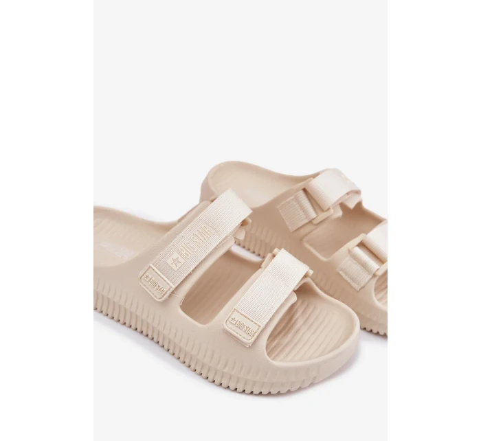 Dámské pěnové pantofle s pásky Big Star – béžové Dámské pěnové pantofle s pásky Big Star – béžové