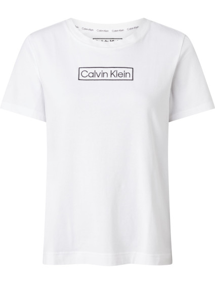 Dámské tričko Lounge T-Shirt Reimagined Heritage S/S CREW NECK 000QS6798E100 bílá - Calvin Klein