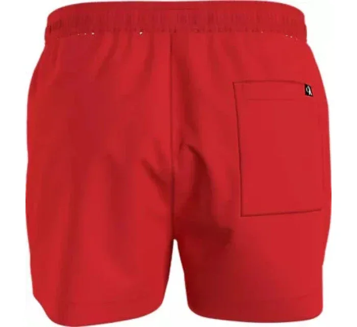 Pánské plavky SHORT DRAWSTRING KM0KM00967 XM9 červvené - Calvin Klein