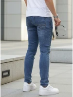 Spodnie męskie slim fit niebieskie model 22022560 - FashionStreet