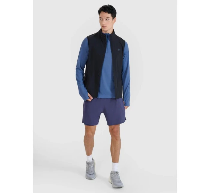 Pánské běžecké tričko bez rukávů 4F 4FWSS25TVJAM248-20S