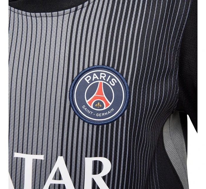 Nike PSG Goalkeeper Stadium dětské tričko 2025/26 černá HJ5267 010 Nike PSG Goalkeeper Stadium dětské tričko 2025/26 černá HJ5267 010