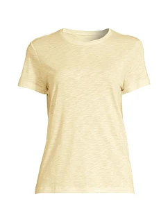 Dámské tričko Casall Soft Texture Tee, žluté