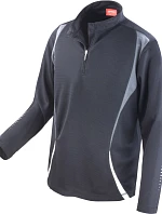 Spiro S 178X Tréninkový top s "1/4" zip s dlouhým rukávem 29.178X black/grey/white