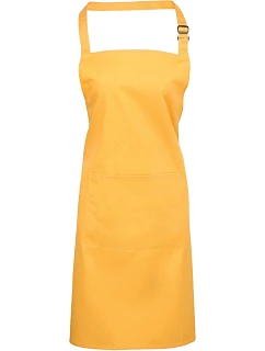 Premier PR 154 Zástěra s laclem a kapsou na břiše "Colours" 39.0154 sunflower