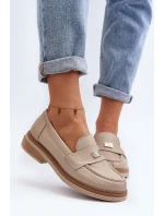model 21648148 Dámské kožené mokasíny béžové - Zazoo model 21648148 Dámské kožené mokasíny béžové - Zazoo