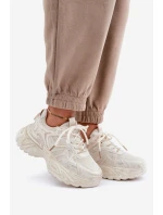 Dámské Tenisky S Na Platformě Béžové model 21680941 - Boto Dámské Tenisky S Na Platformě Béžové model 21680941 - Boto