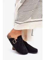 Dámské Pantofle a Na Platformě S Přezkou Černé model 21689838 - Boto