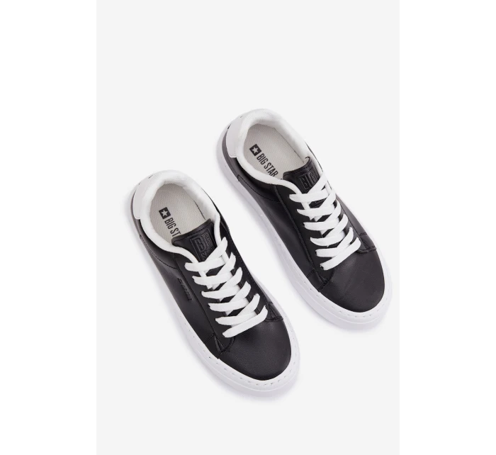 Dámské tenisky z eko kůže Big Star TT274927 HI-POLY SYSTEM Černé