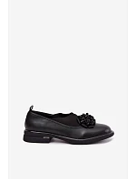 Dámské kožené polobotky s ozdobou Černé model 22386291 - T.Sokolski Dámské kožené polobotky s ozdobou Černé model 22386291 - T.Sokolski