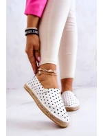 Dámské módní espadrilky Polka Dots Big Star - bílé