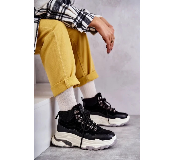 Dámská vysoká sportovní obuv GOE KK2N4098 Černe Dámská vysoká sportovní obuv GOE KK2N4098 Černe