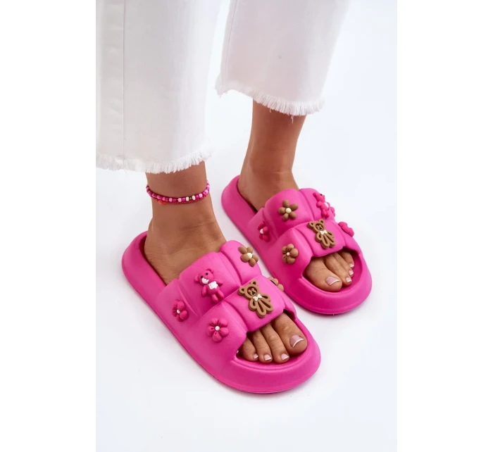 Dámské pěnové pantofle s ozdobami Fuchsia Cambrina Dámské pěnové pantofle s ozdobami Fuchsia Cambrina