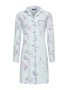 Dámská noční košile 10232-178-6 zelenofialová - Pastunette