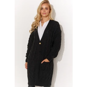 Svetr na zapínání  model 184392 Makadamia