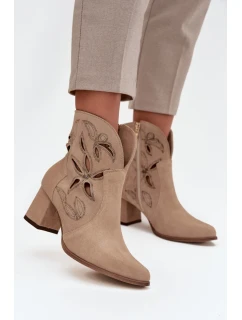 Boty na podpatku  model 219134 Step in style