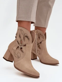 Boty na podpatku  model 219134 Step in style