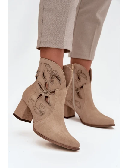 Boty na podpatku  model 219134 Step in style