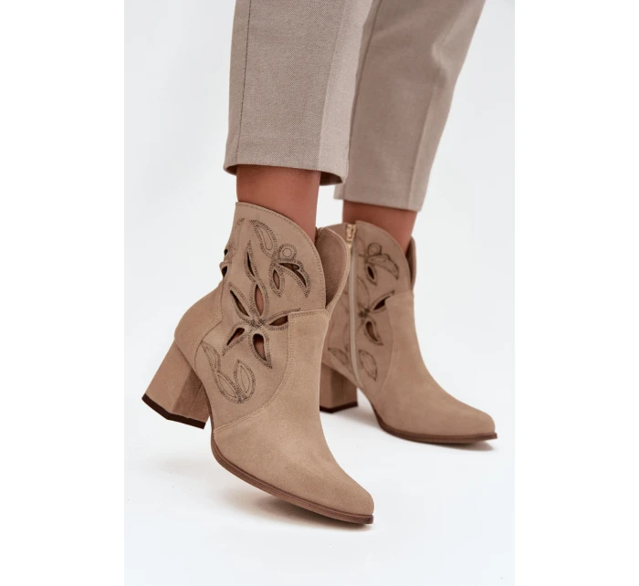 Boty na podpatku  model 219134 Step in style