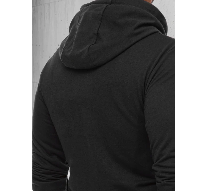 Pánská černá mikina Dstreet BX5130 Pánská černá mikina Dstreet BX5130