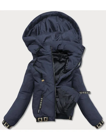 Tmavě modrá dámská bunda typu "bomber" (B8098-3) Tmavě modrá dámská bunda typu "bomber" (B8098-3)