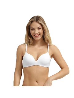 Dámská podprsenka bez kostic INVISIBLE model 22121314 PADDED BRA  bílá - DIM