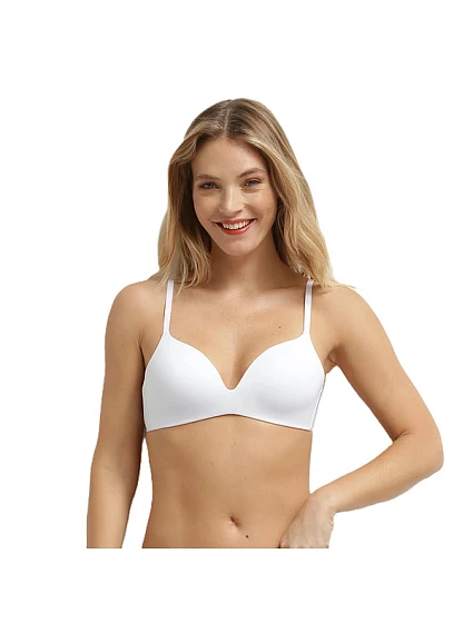 Dámská podprsenka bez kostic INVISIBLE model 22121314 PADDED BRA  bílá - DIM