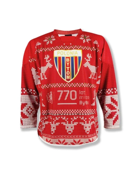 Replika zápasové mikiny Christmas Polonia Bytom M SREBBSPREP24-XMAS