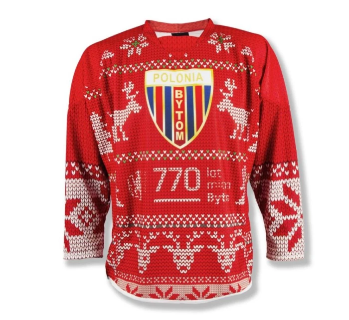 Replika zápasové mikiny Christmas Polonia Bytom M SREBBSPREP24-XMAS