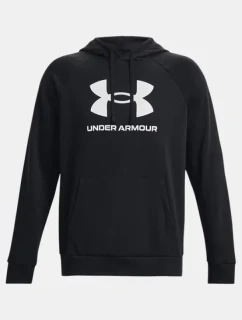 Mikina Under Armour Rival Fleece Logo Hoodie - černá/bílá