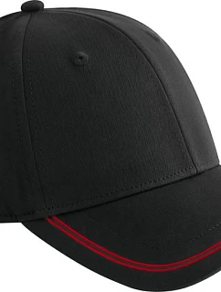 B 6 panelová kšiltovka  53. black/red model 22456553 - Beechfield