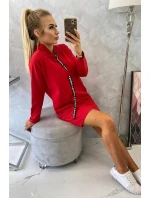 Šaty s kravatou červené Šaty s kravatou červené