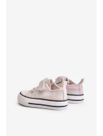 Dětské tenisky na suchý zip s flitry multikolor Caloma