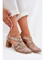 Dámské kožené boty model 21693687 - Maciejka