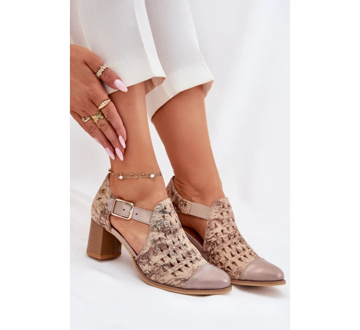 Dámské kožené boty model 21693687 - Maciejka