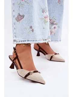 Dámské sandály na podpatku s model 22122537 - Boto