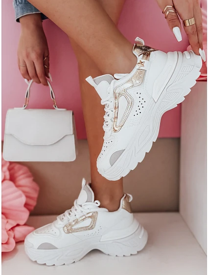 Dámské tenisky BL568 CELESTIC ZY0817 bílo-zlaté - FashionStreet Dámské tenisky BL568 CELESTIC ZY0817 bílo-zlaté - FashionStreet
