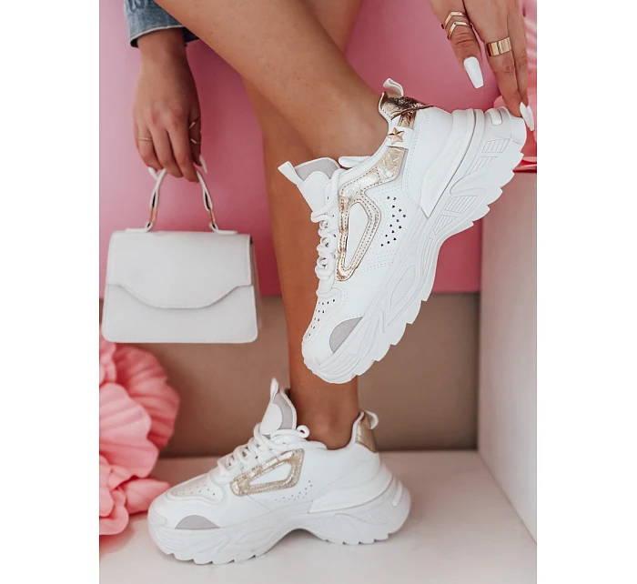 Dámské tenisky BL568 CELESTIC ZY0817 bílo-zlaté - FashionStreet Dámské tenisky BL568 CELESTIC ZY0817 bílo-zlaté - FashionStreet