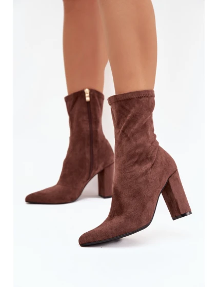 Boty na podpatku model 217737 Step in style Boty na podpatku model 217737 Step in style