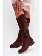 Ažurové kozačky model 224441 Step in style Ažurové kozačky model 224441 Step in style