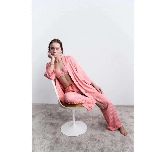 Amourette Jacquard Trousers - RED - TRIUMPH RED - TRIUMPH