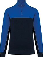 WK WK 404 Pracovní mikina s 1/4 zipem 20.W404 navy/royal blue