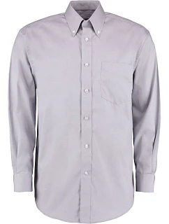 KK 105 Košile Oxford s dlouhým rukávem silver grey model 22419143 - Kustom Kit
