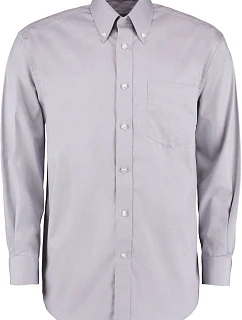 Kustom Kit KK 105 (13,5-18) Košile Oxford s dlouhým rukávem 43.0105 silver grey