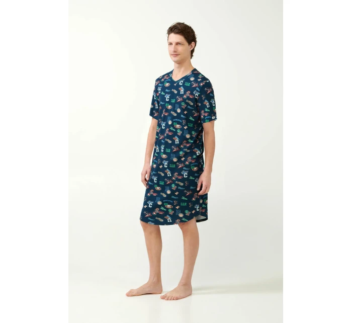 Vamp - Pánská noční košile s potiskem 21616 - Vamp Vamp - Pánská noční košile s potiskem 21616 - Vamp